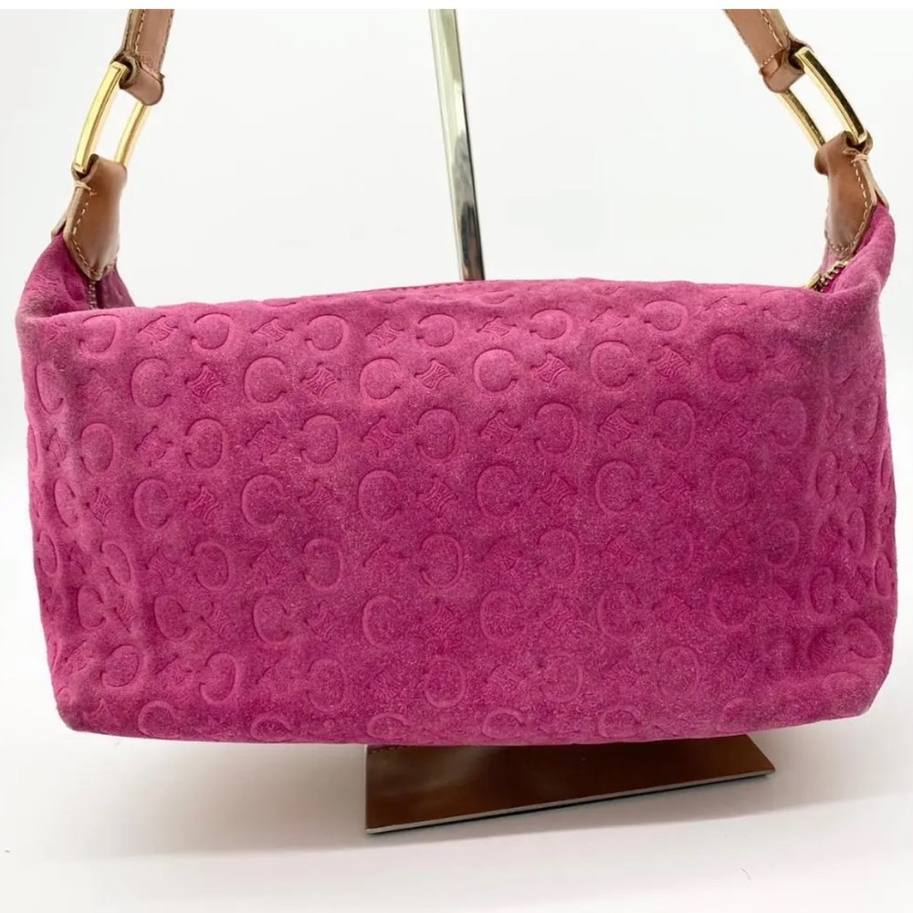 Pink Celine Suede Bag - Picture 2 of 12